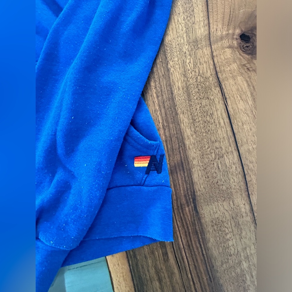 Aviator Nation Signature Rainbow Hoodie Full Zip Up, Size Small - Picture 3 of 4